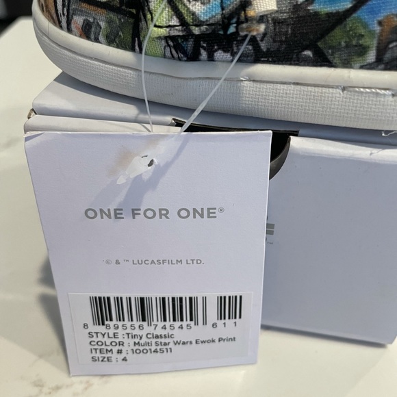 Toms Star Wars X Ewok Print Size 4 NWT - Picture 9 of 11